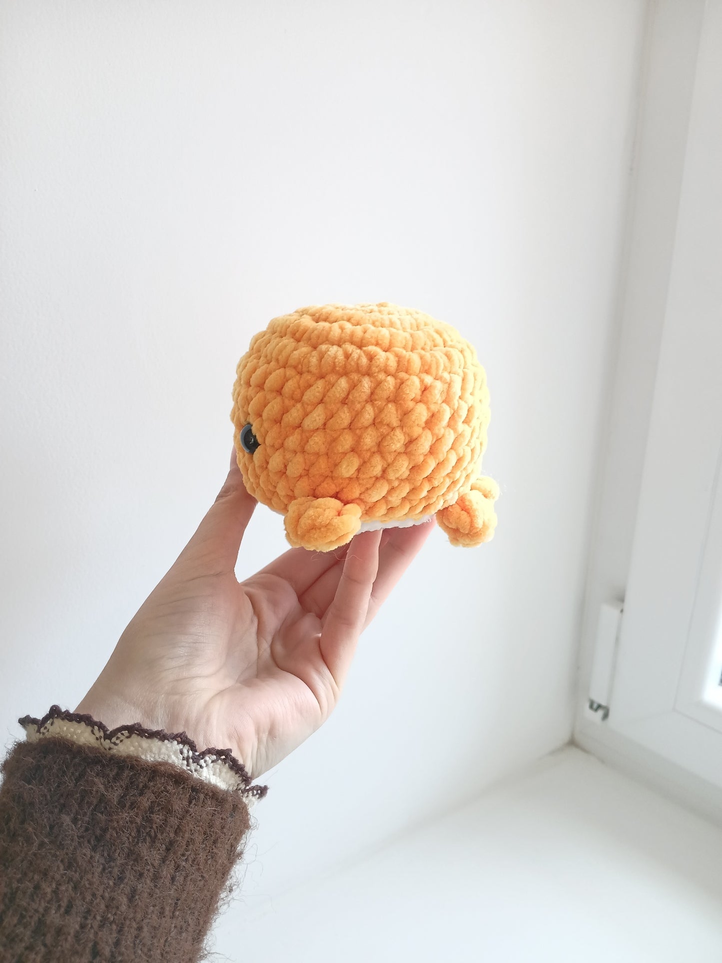 Peluche Baleine en Laine Chenille