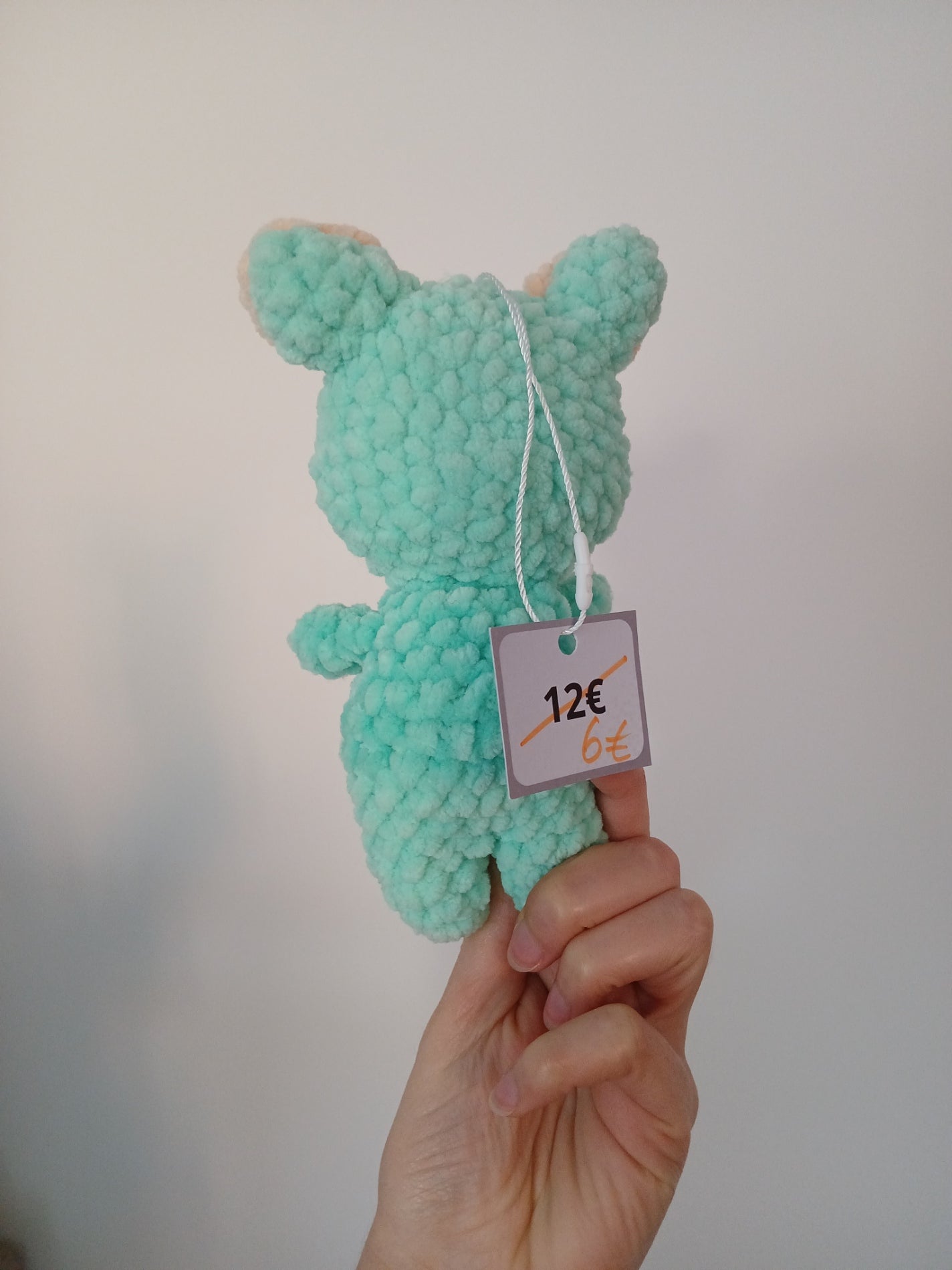 Peluche Labubu Vert – Fait Main au Crochet