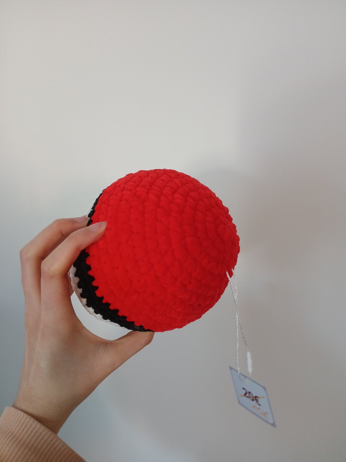 Pokéball Fait Main au Crochet – Laine Chenille