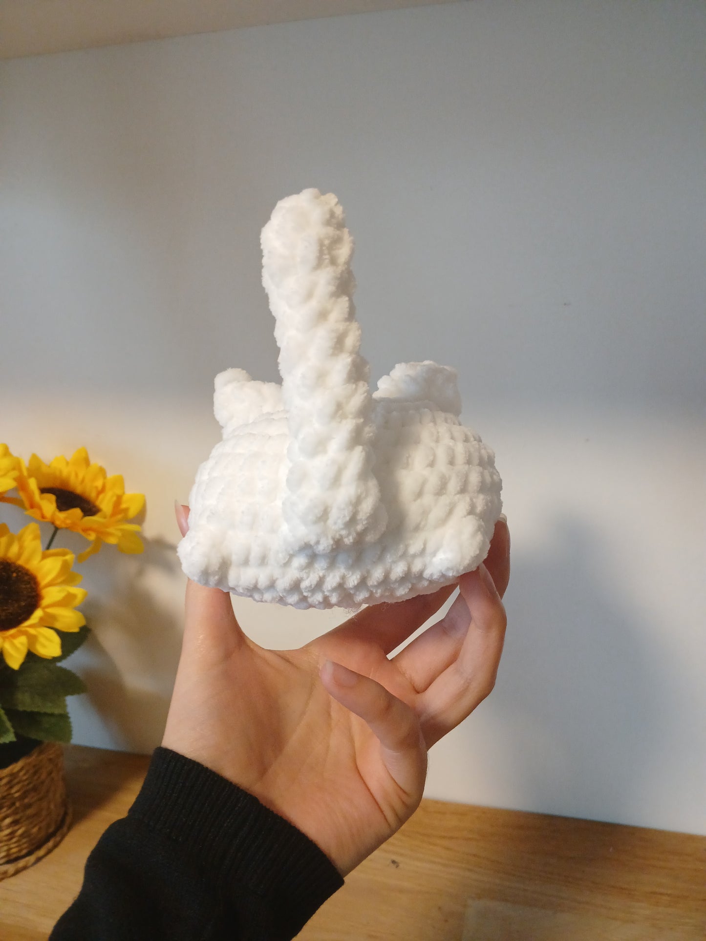 Peluche Chat au Crochet Fait Main – Doudou Amigurumi Unique, 11cm