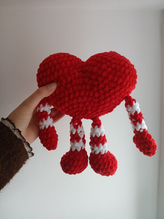 Peluche Cœur Adorable – Cadeau Saint-Valentin – 22 cm