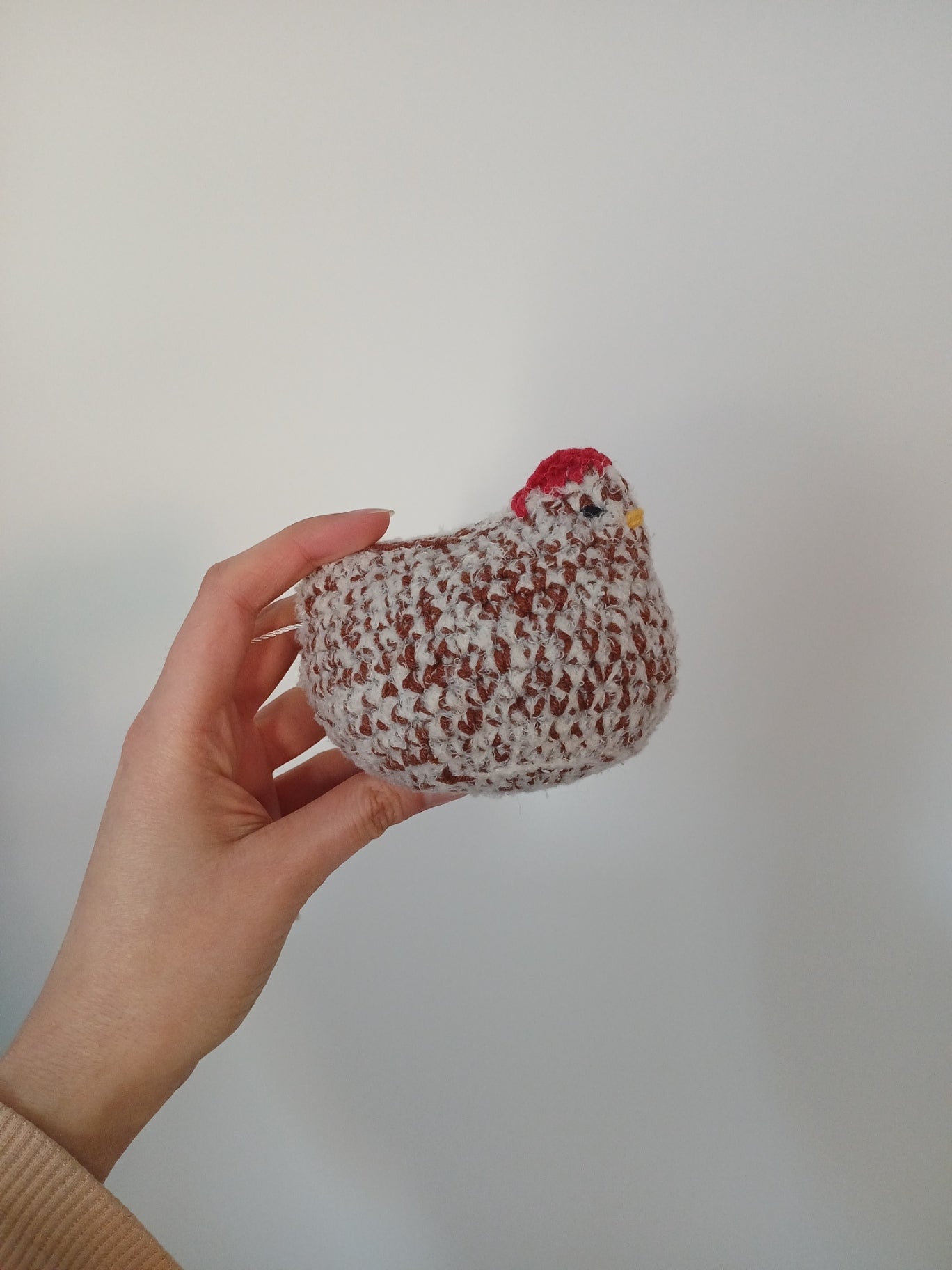 Peluche Poule Fait Main au Crochet