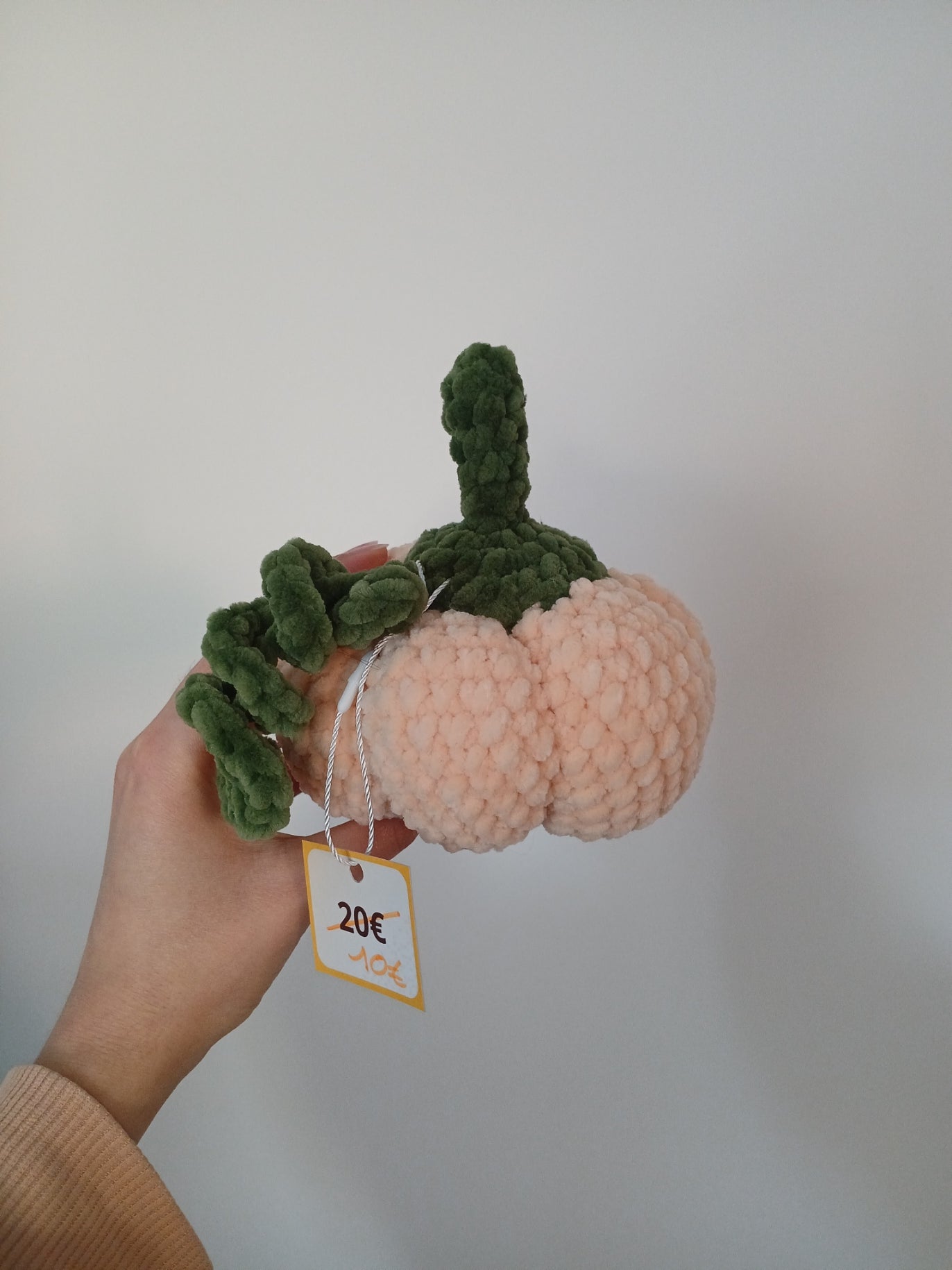 Peluche Potiron Fait Main au Crochet